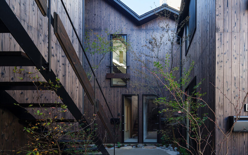 staggered volumes in love architecture's tokyo residential complex ensure privacy & ample light