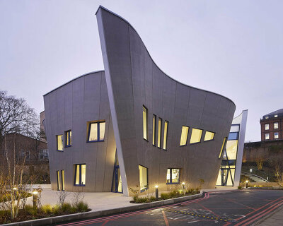 studio libeskind designs london's newest maggie's centre with fluidly curving walls