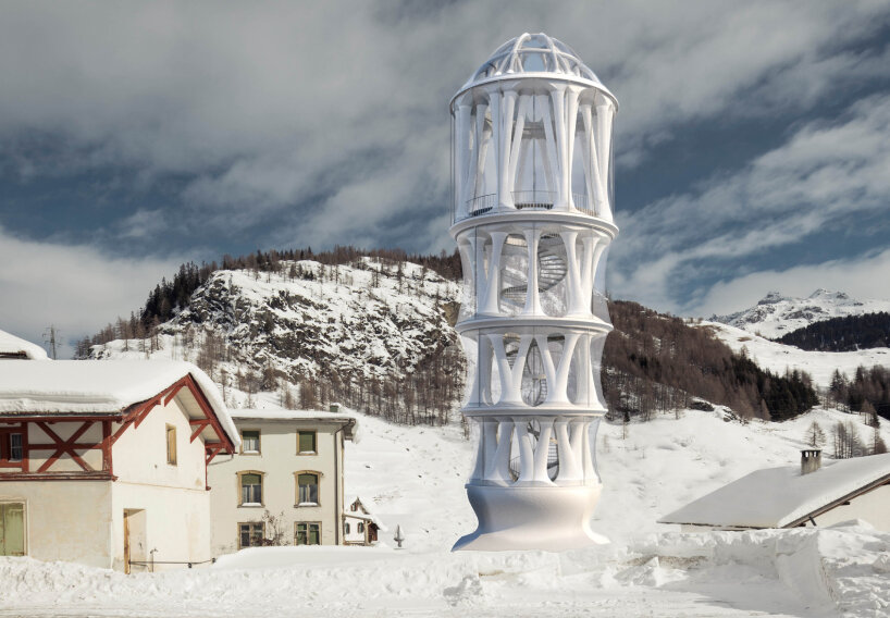 tallest 3D printed tower in the world to open in swiss alps as concert and exhibition venue