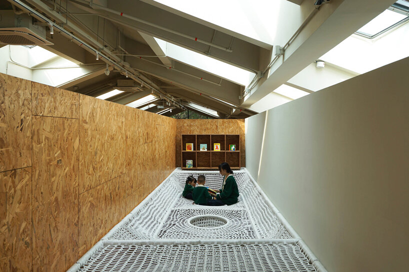 net playground + cozy nooks spark curiosity in HIBINOSEKKEI + youji no shiro's XCG nursery in china