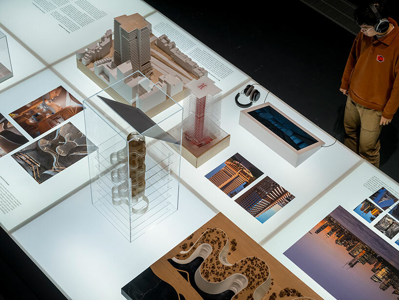 as visitors complete their tour, they're treated to a behind-the-scenes glimpse into 3XN GXN's research and projects
