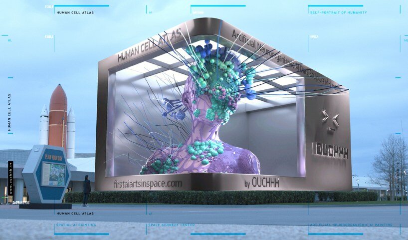 ouchhh brings out-of-this-world 'painting of humanity' with CERN to art dubai digital 2024