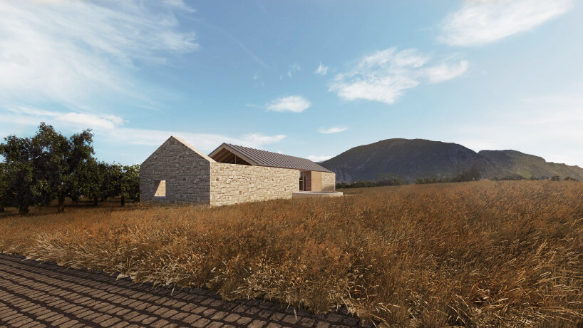 P4architecture subterranean retreat barn house rhodes