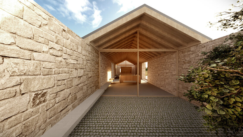 P4architecture subterranean retreat barn house rhodes