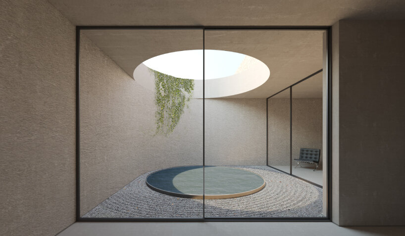 P4architecture subterranean retreat barn house rhodes