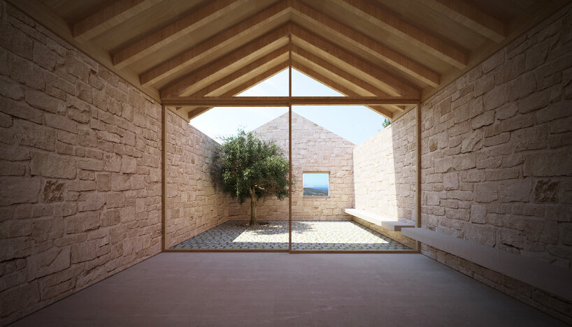 P4architecture subterranean retreat barn house rhodes