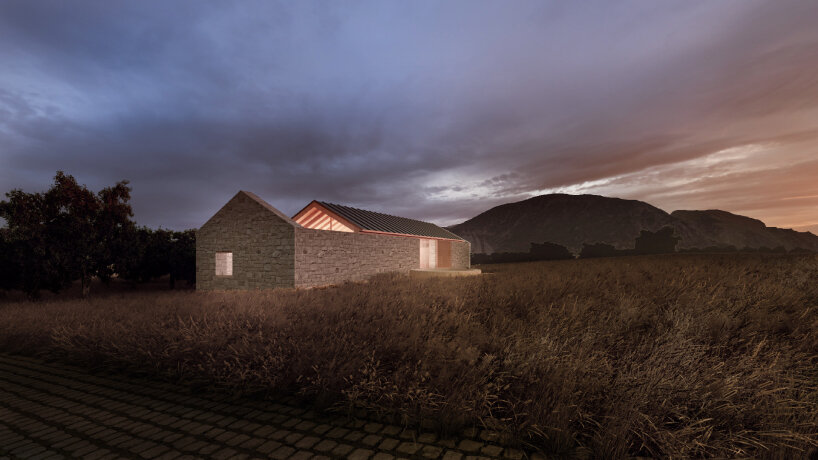 P4architecture subterranean retreat barn house rhodes