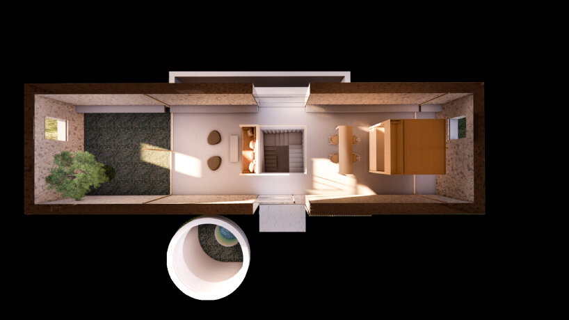 P4architecture subterranean retreat barn house rhodes