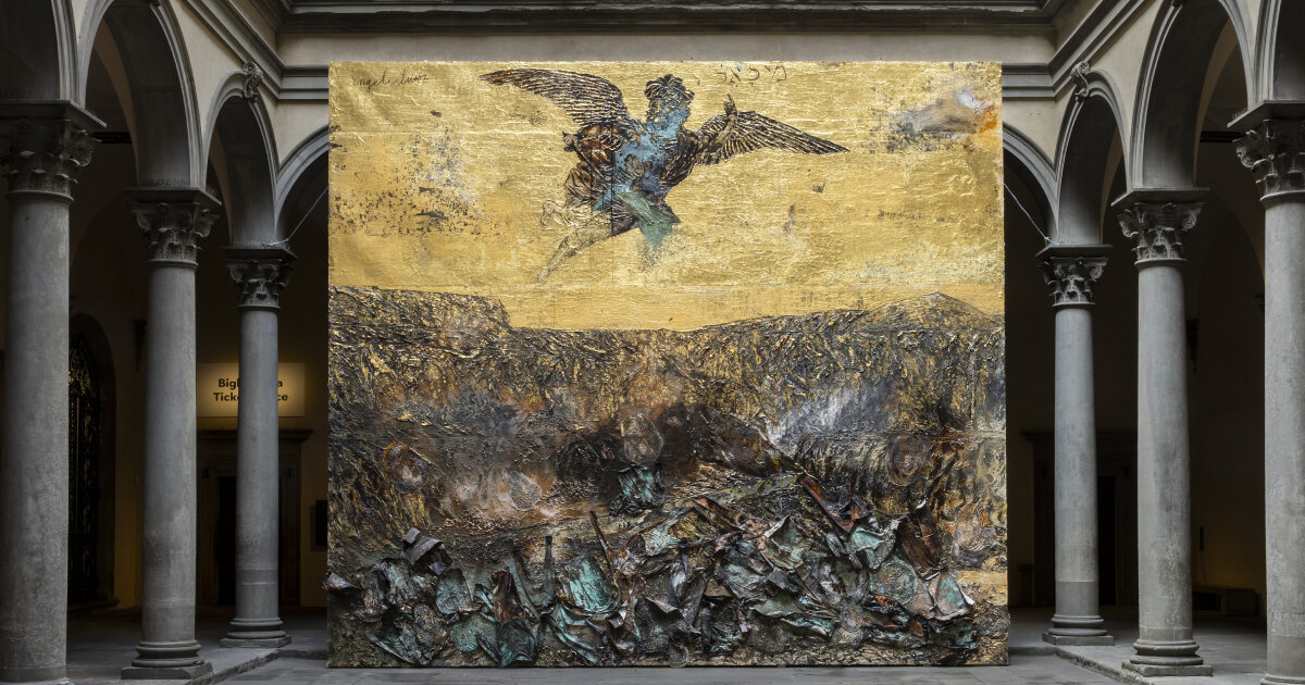 in palazzo strozzi, anselm kiefer exhibits god's fallen angels