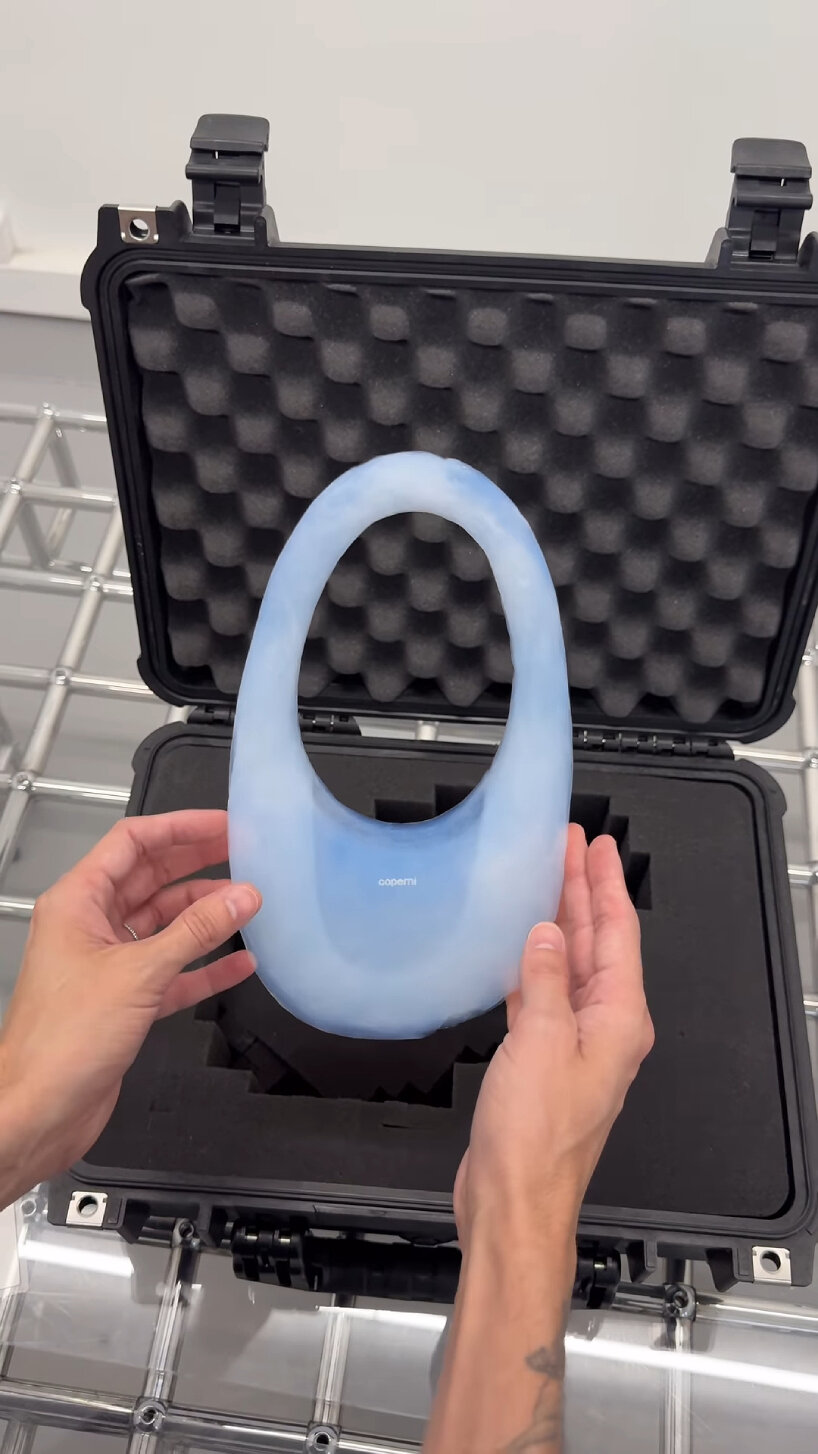 coperni air swipe bag nasa aerogel