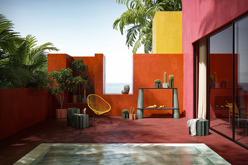 forma&cemento's handcrafted concrete furniture pour colorful charm indoors & out - 1