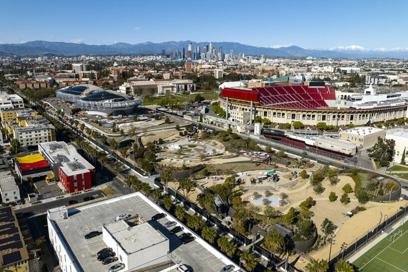 aerial construction view, March 31, 2023 | image by Hunter Kerhart © 2023 Lucas Museum of Narrative Art