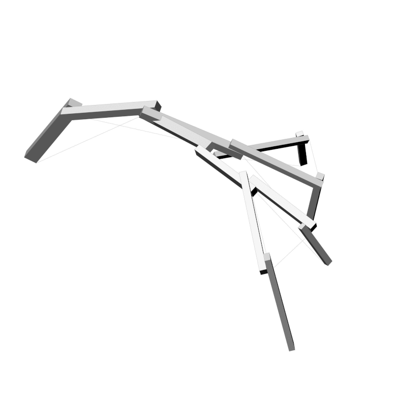 simulated wood frame that adapts to different scales and functions