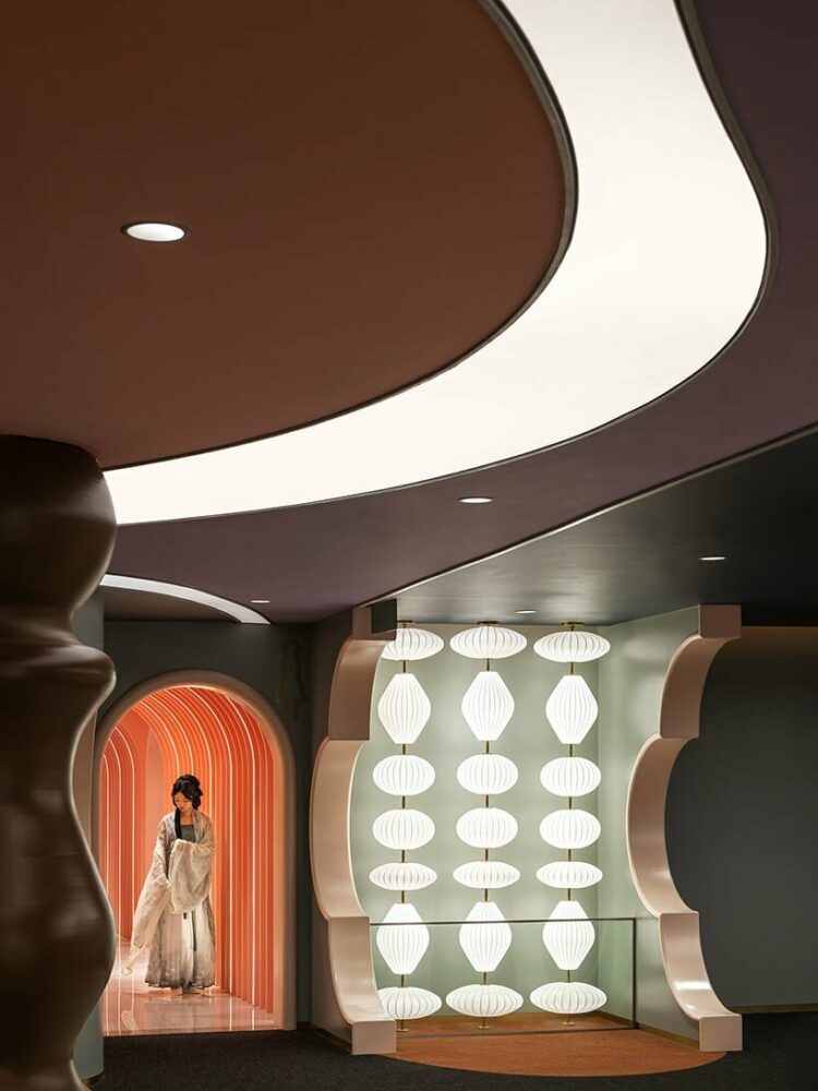 the unconventional perspective adopted by PIG DESIGN envisions a children's space steeped in historical heritage