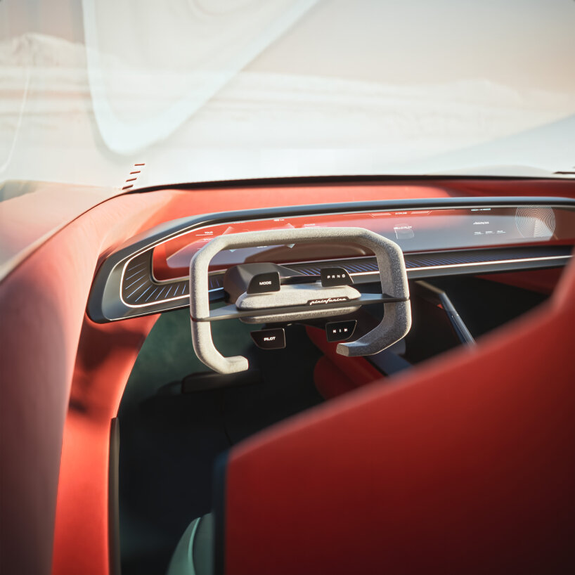 Pininfarina plans to create a multi-functional steering wheel with touch displays