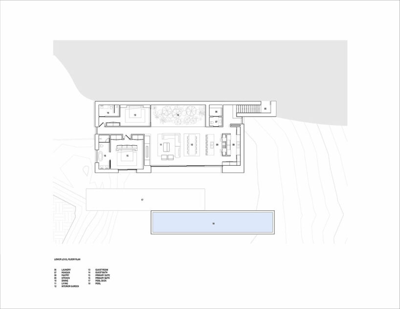lower level floor plan
