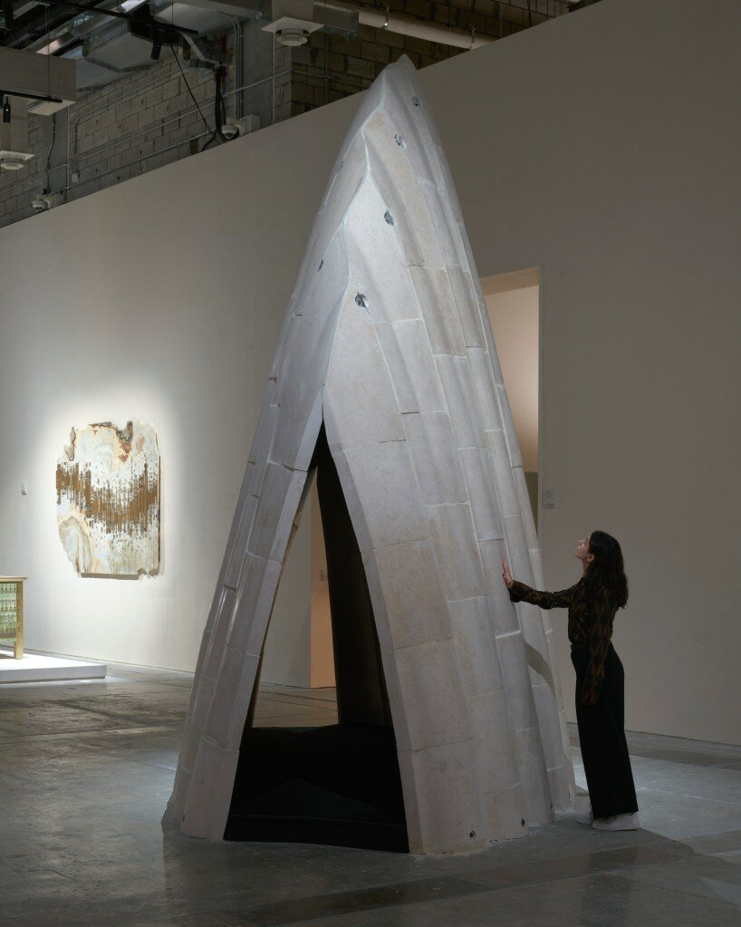 limestone from bethlehem shapes AAU ANASTAS' micro-architecture installation