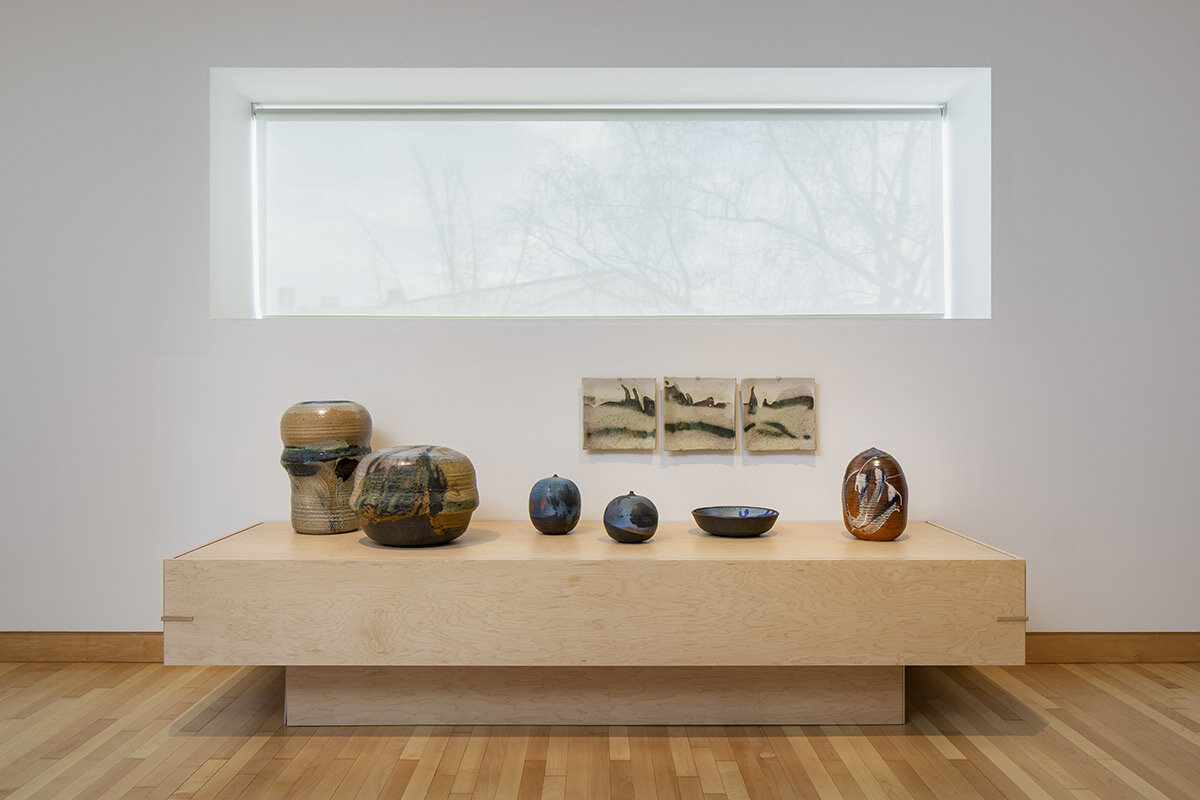 installation view, Toshiko Takaezu: Worlds Within, The Noguchi Museum, New York, March 20–July 28, 2024 photo © Nicholas Knight. courtesy of The Noguchi Museum