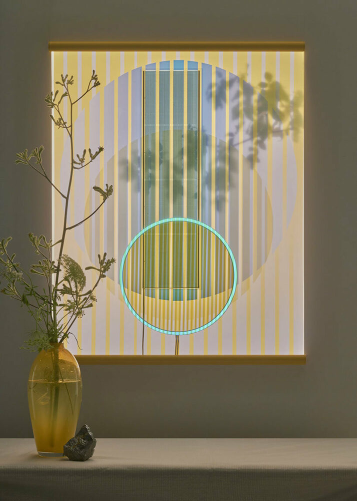 Marjan van Aubel, Ra, solar powered Tapestry, 2022 Photo: Pim Top © Courtesy Marjan van Aubel