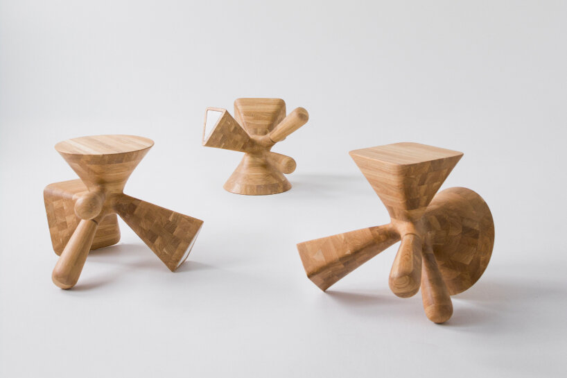 KOSMOS architects multifunctional wooden furniture DICE