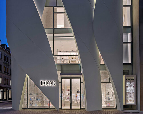 new dior flagship blossoms in geneva with architecture by christian de portzamparc