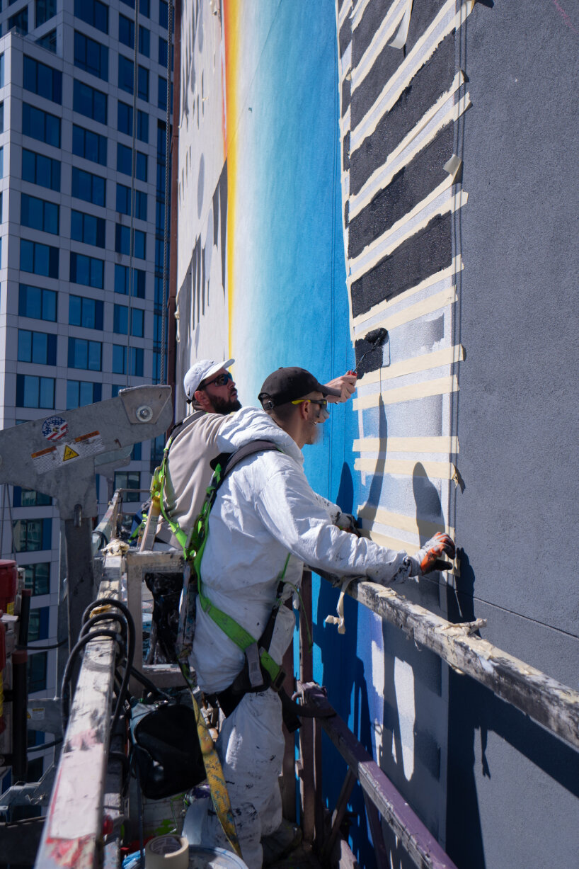 felipe pantone artwork OPTICHROMIE jersey city mural