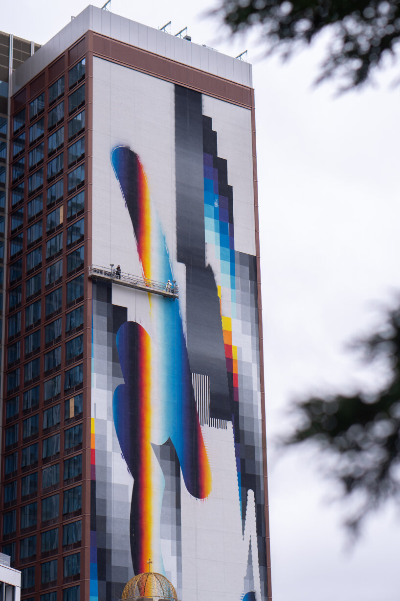 felipe pantone artwork OPTICHROMIE jersey city mural