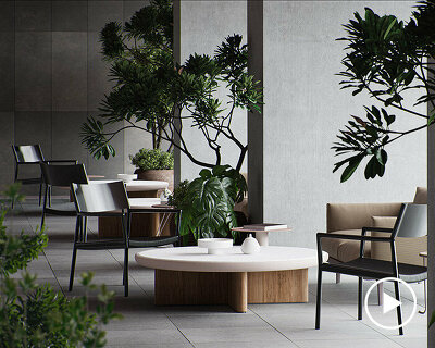 kettal's passage collection by bouroullec evokes notions of fluidity from indoors-out
