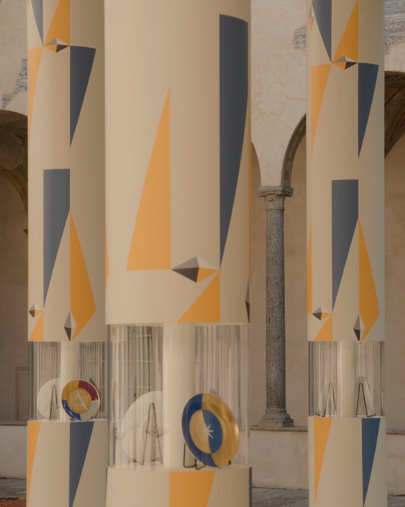 saint laurent exhibits gio ponti's historic, architecturally inspired plates at milan design week