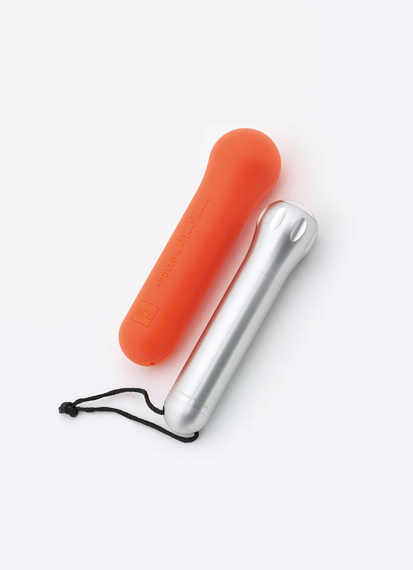 APOLLO TORCH, 1997 FLOS Machined aluminum, acrylic lens, electronic components,  injection molded plastic case © Marc Newson