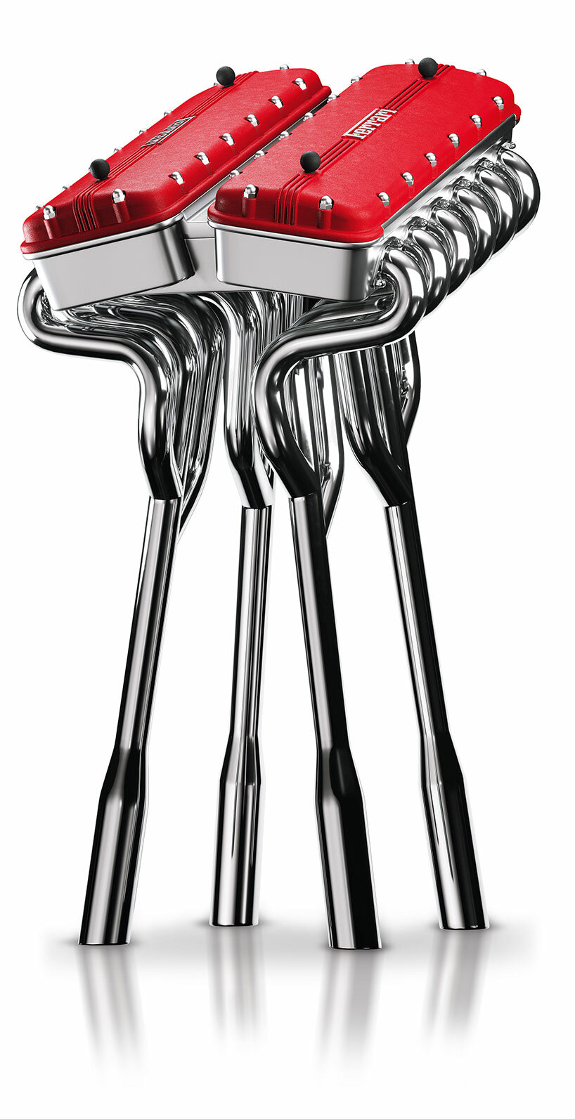 BOOK STAND, 2019 TASCHEN Ferrari Art and Collector’s Edition Aluminum, plastic, steel © Marc Newson