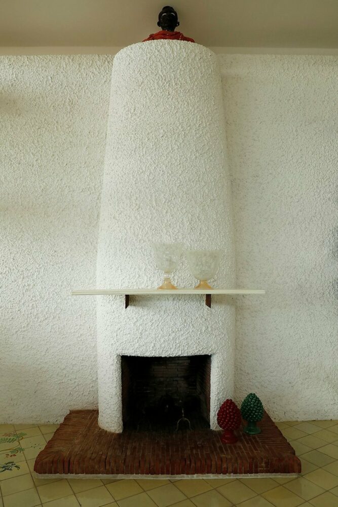 fireplace on the ground floor