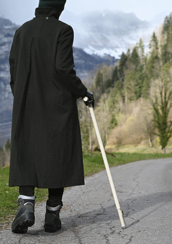 100% BIO-BASED RIGID CELLULOSE WALKING STICK by Ville Kokkonen | image © Ville Kokkonen