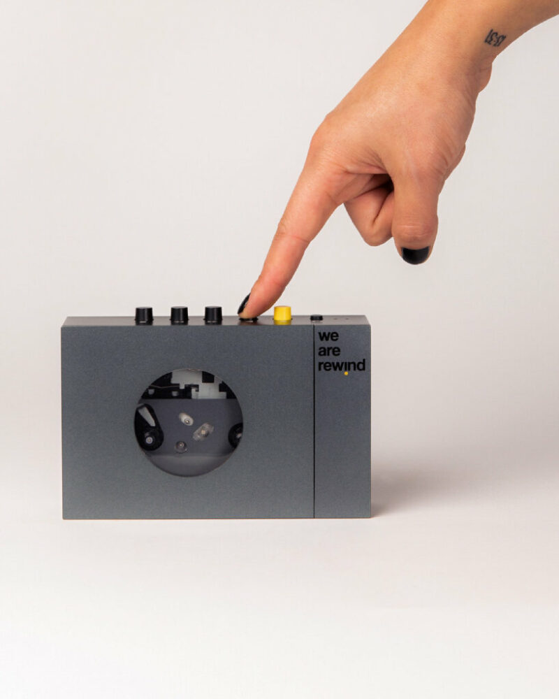 modern cassette players we are rewind
