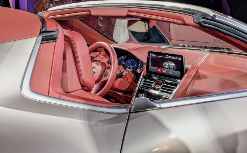 detailed view of the BMW Skytop interior | image © designboom