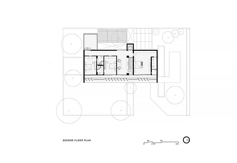 first floor plan, the facade structure helps maintain the indoor temperature