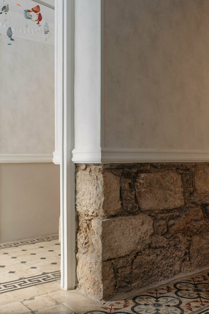 the stone details ground visitors in earthly stability