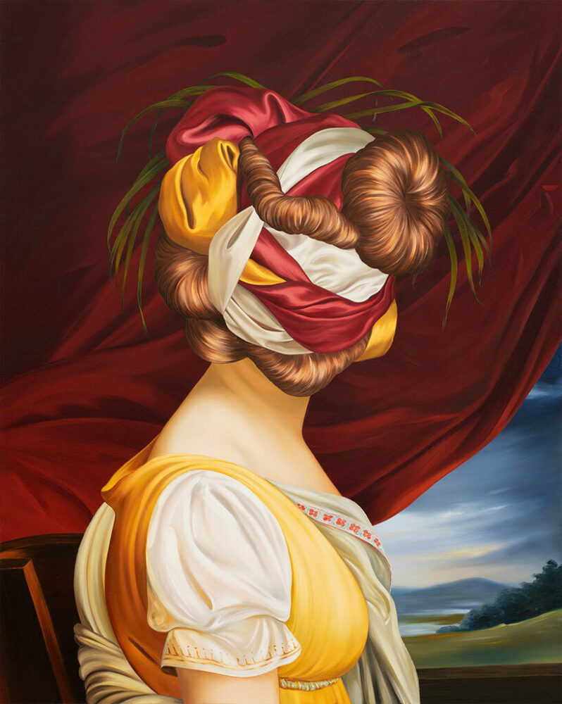 Ewa Juszkiewicz, Untitled (after François Gérard), oil on canvas, 100 x 80 cm, 2023. courtesy of the Artist and Almine Rech.