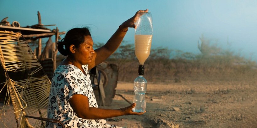 these 3D printed caps transform any bottle into a portable water filtration system  