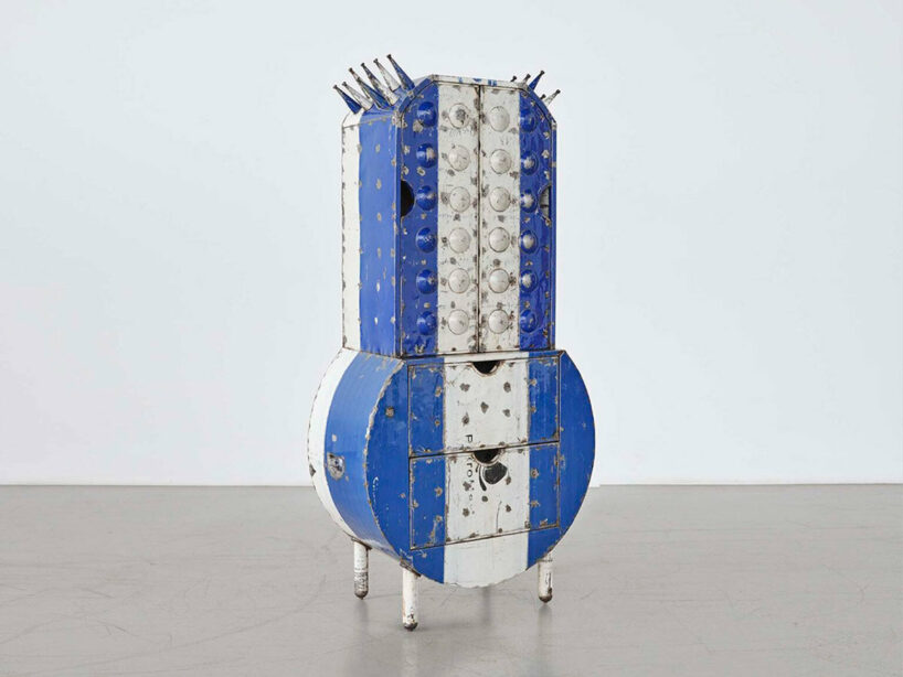 Hamed Ouattara, Tombouctou II (Timbuktu 2), 2022, engine oil drums, sheet metal
