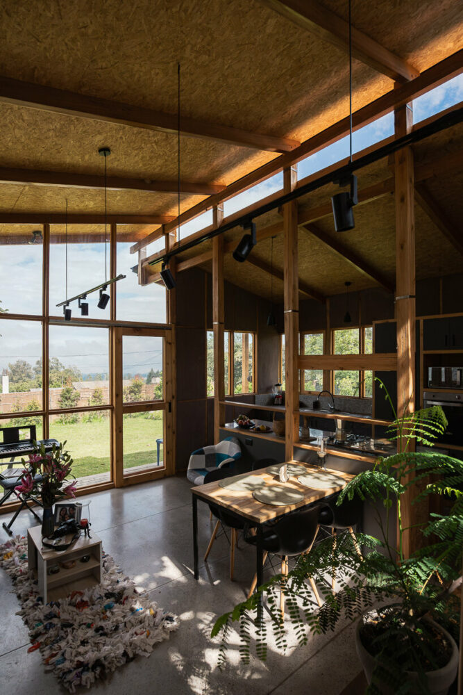 the resulting architecture seamlessly combines original and expanded elements, creating a harmonious whole