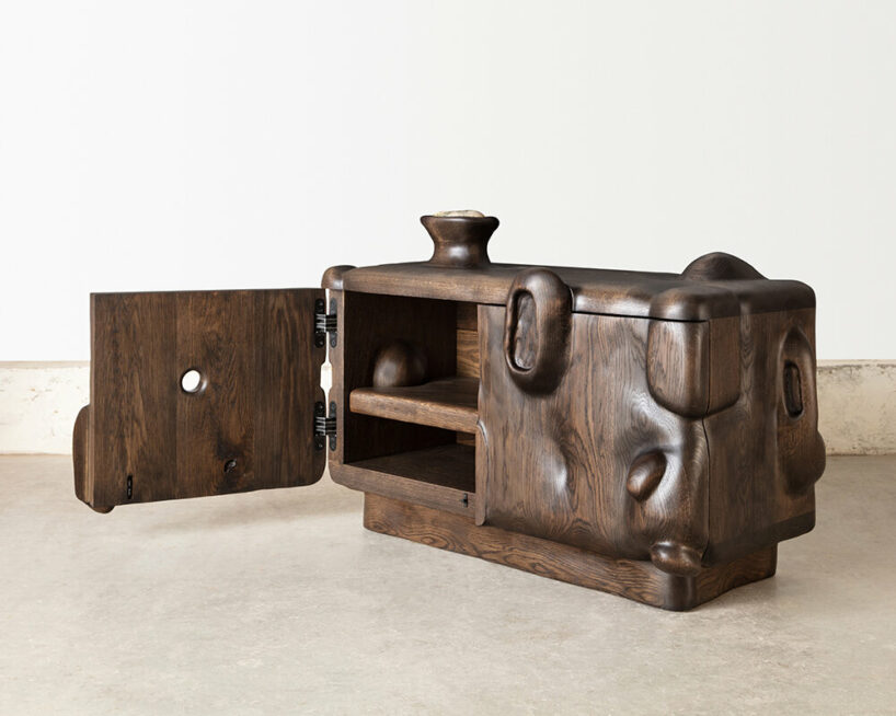 Gaeta Cabinet, low (2024) | oxidized oak  image © the artist