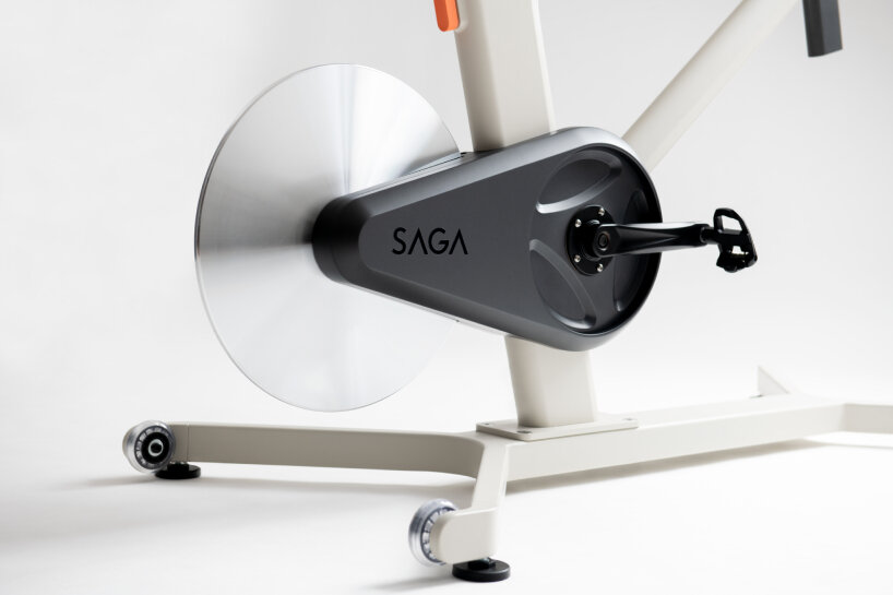 LAYER and saga's holographic exercise bike immerses riders in VR environments