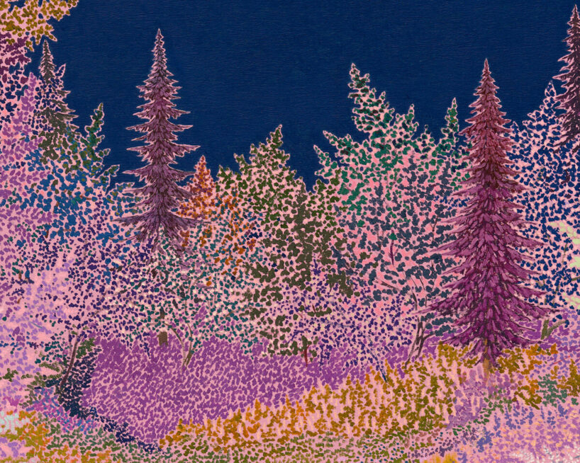 John McAllister, darksome night bright beaming (detail), 2024