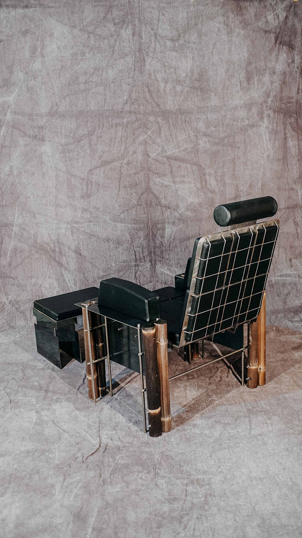 for his katalyst lounge chair, arya triandana explores bamboo joining with an industrial twist - 3