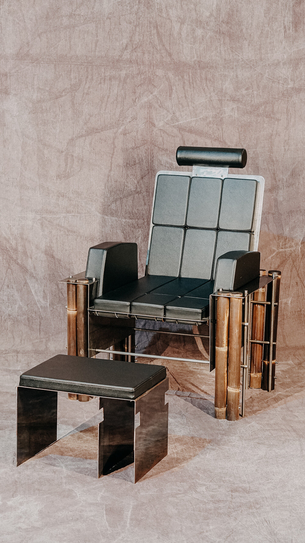 for his katalyst lounge chair, arya triandana explores bamboo joining with an industrial twist - 2