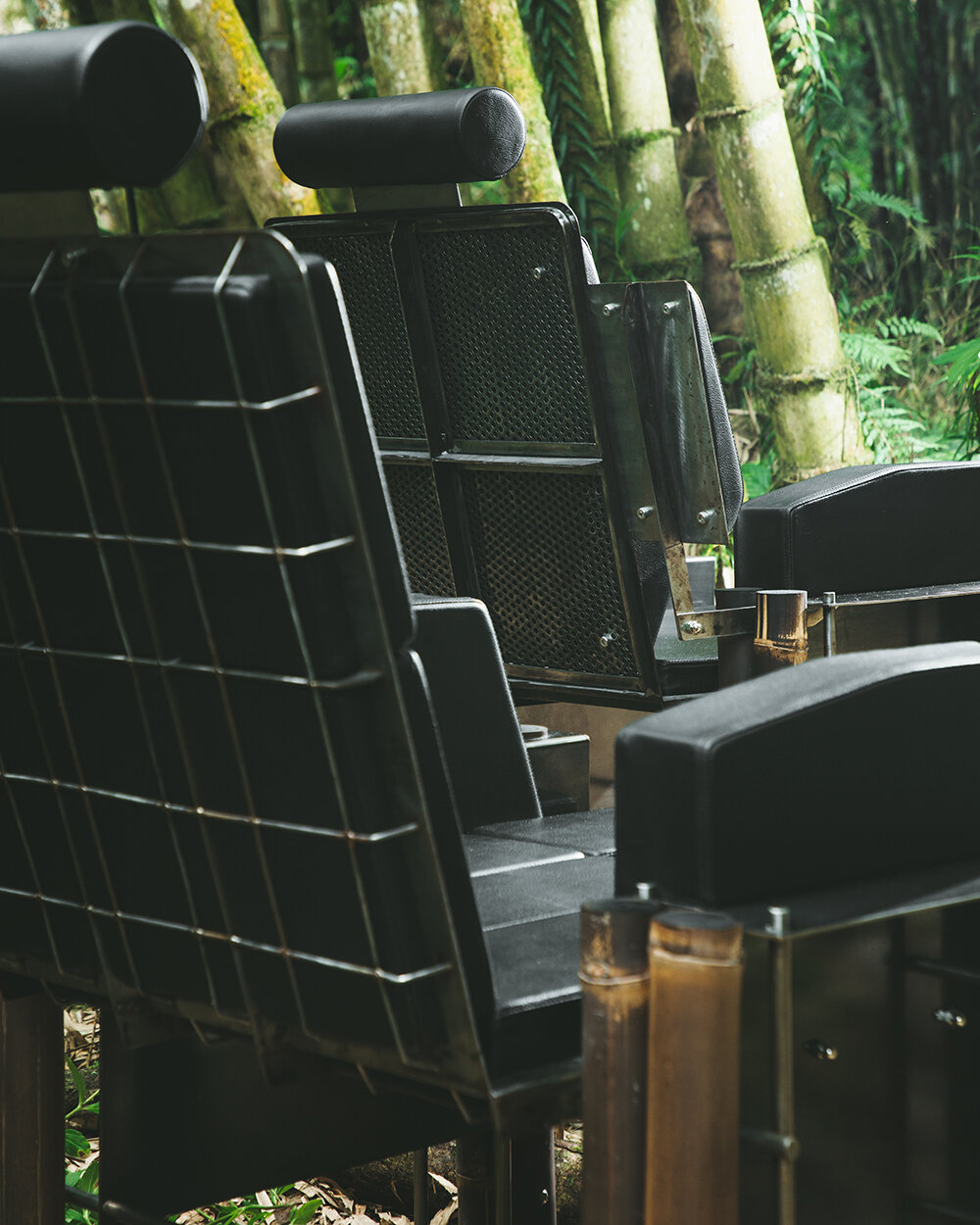 for his katalyst lounge chair, arya triandana explores bamboo joining with an industrial twist - 7