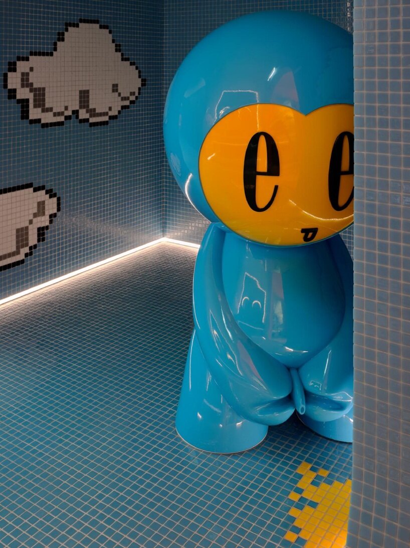 a public toilet meets avant-garde art gallery at miklós kiss’ neo-pop intervention in budapest