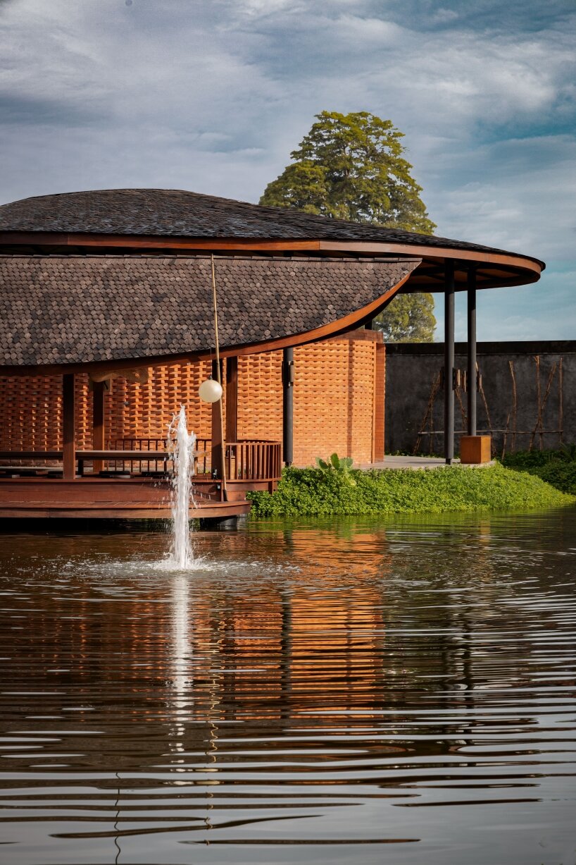 river-like flowing structure by k-thengono breathes new life into balinese restaurant