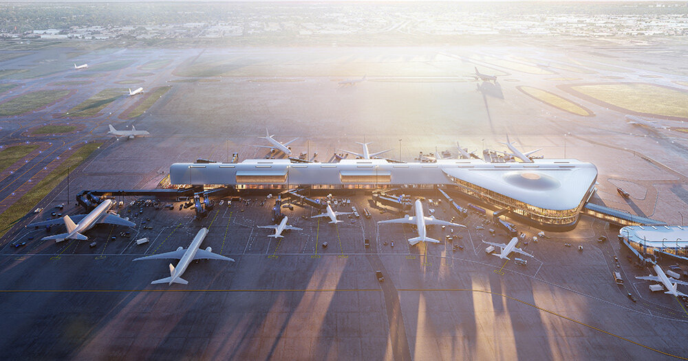 SOM shares design for new satellite concourse at chicago o'hare